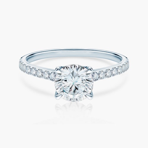 Pierścionek zaręczynowy Share Your Love: białe złoto, diamenty